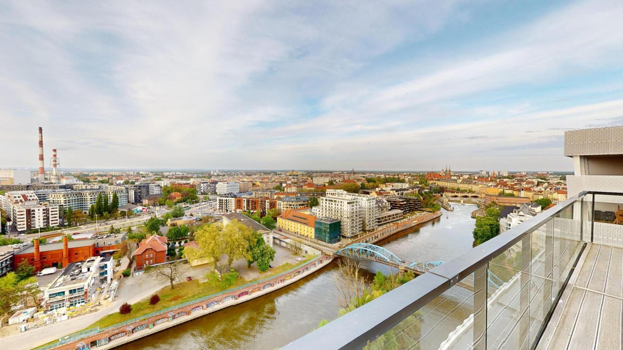 Family House By The River Odra -Panoramic Terrace - 3Room Apartment With 2 Separate Bedrooms And 2 Balconies By Wroapart-Pl- Perfect For Family & Business Stays Wrocław Extérieur photo